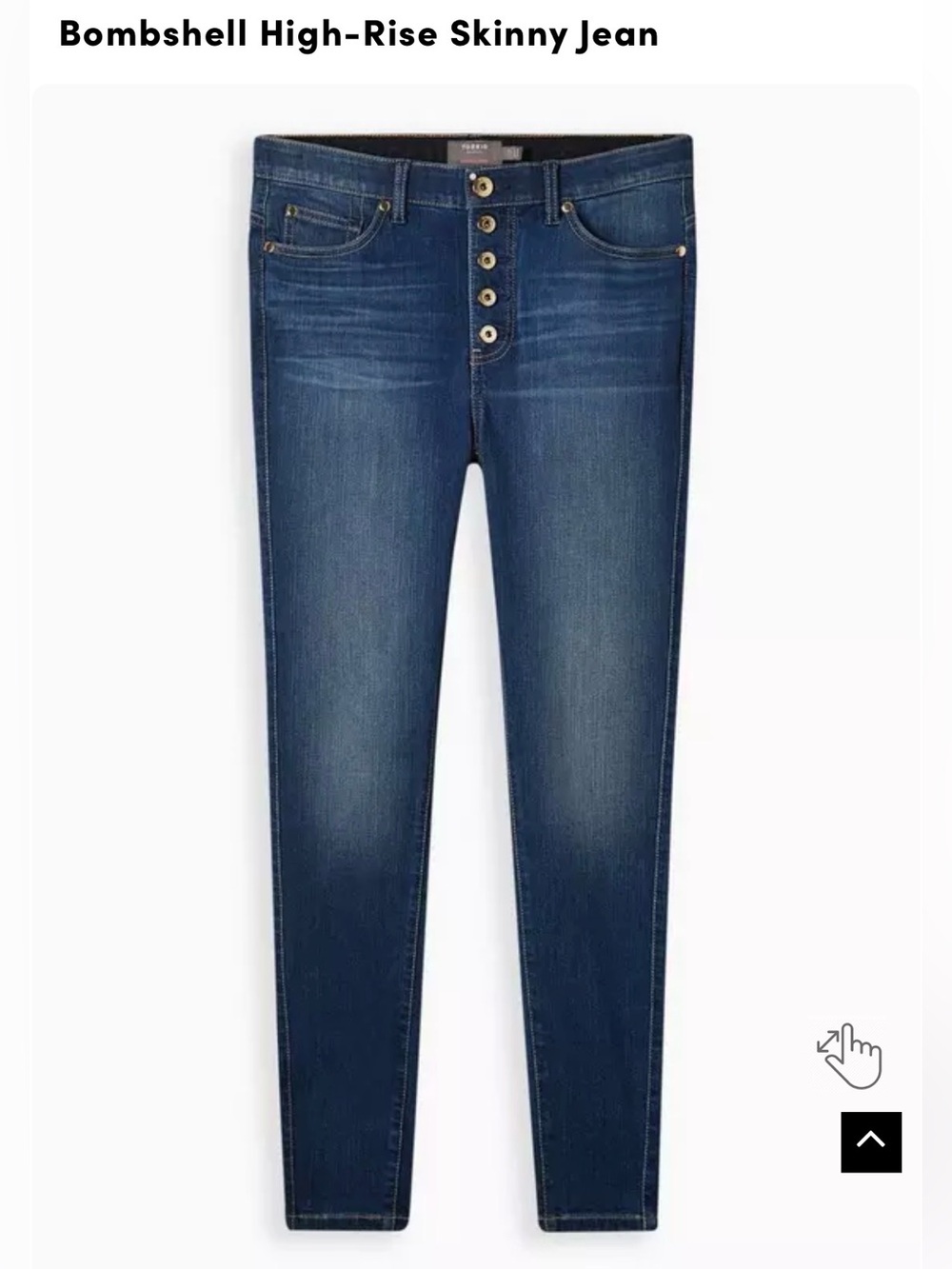 Torrid Dark Indigo Bombshell High-Rise Skinny Jeans